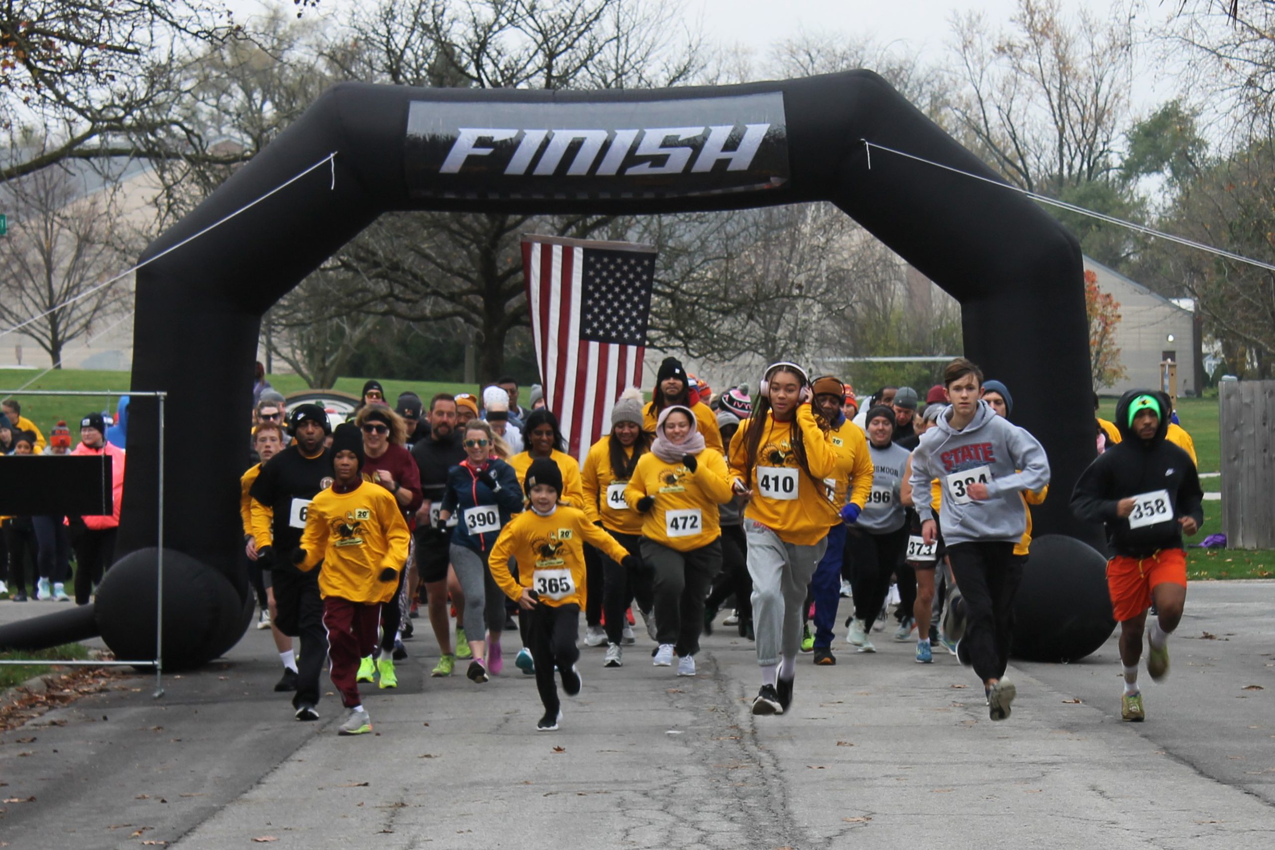 photo of runner at the 2025 Butterball Burner 5K Fun Run