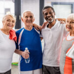 photo of active senior adults at gym