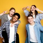 photo of teens posing for a photo