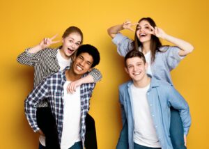 photo of teens posing for a photo