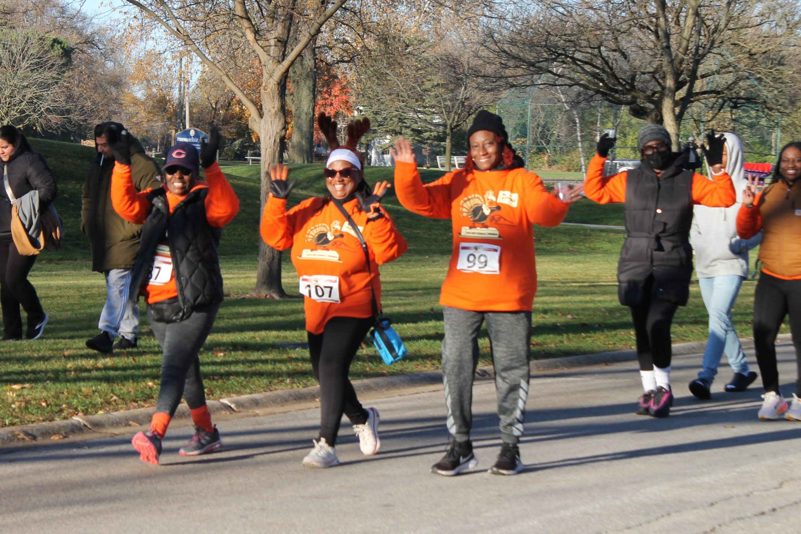 photo of participants at the 2025 butterball burner 5k fun run